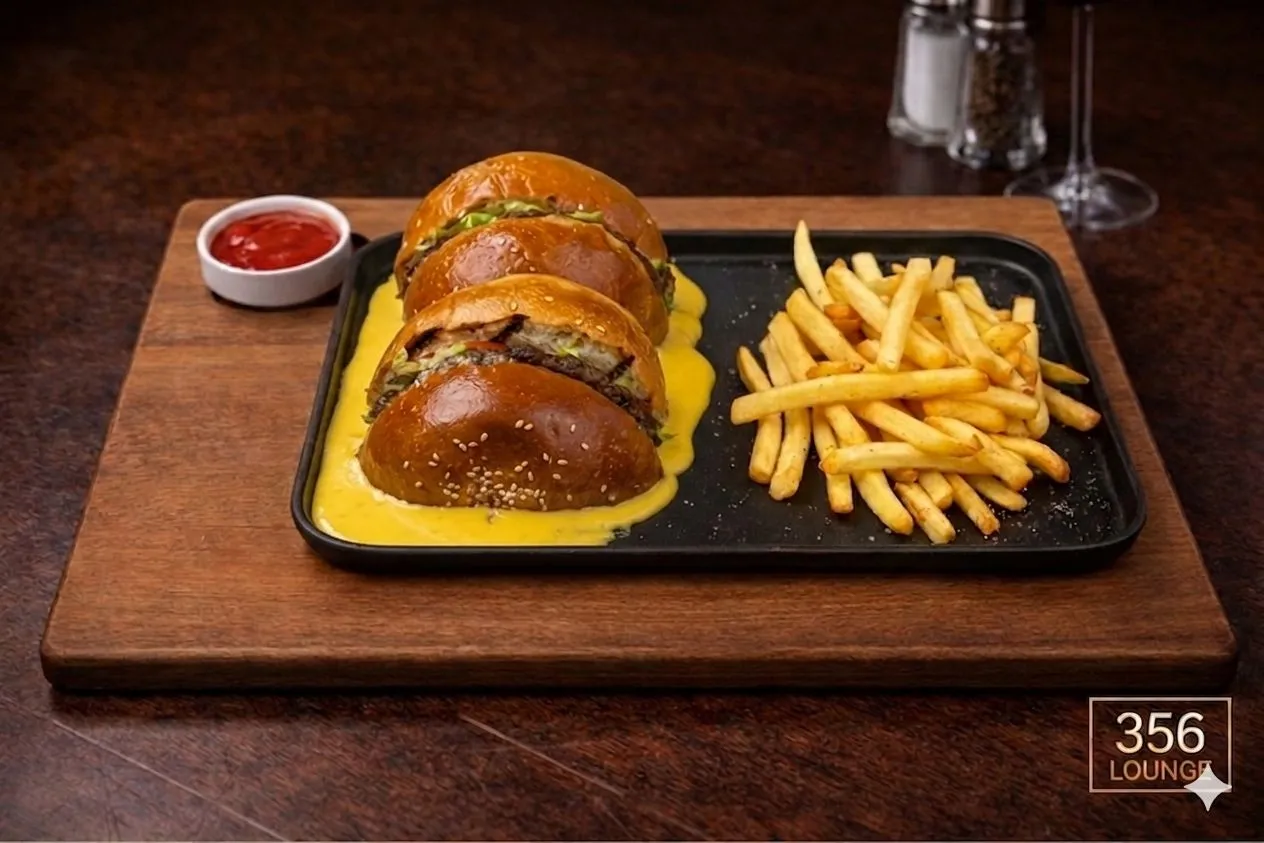 Cheddar Melt Burger